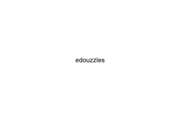 edouzzles