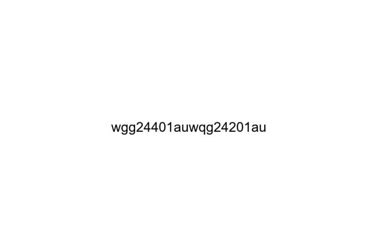 wgg24401auwqg24201au