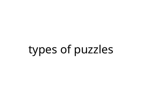 types of puzzles